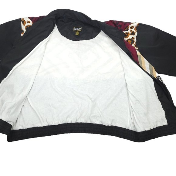 Vintage Argee Sports Windbreaker Womens Size 24W Track Jacket Zip Up Lined - Picture 10 of 13